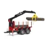 Bosbouwaanhanger met lader Bruder 02252
