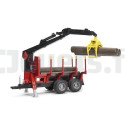 Forestry trailer with loader Bruder 02252 BRUDER