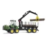 Porteur de bois avec grappin John Deere 1210E Bruder 02133 BRUDER