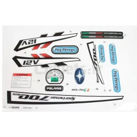 Zelfklevende stickers Quad Polaris 700 Twin Sporstman 12V Peg-Pérego