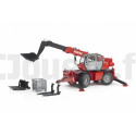 Grue téléscopique Manitou MRT 2150 Bruder 02129 + accessoires BRUDER