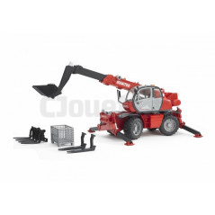 Grue téléscopique Manitou MRT 2150 Bruder 02129 + accessoires 02129