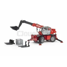 Grue téléscopique Manitou MRT 2150 Bruder 02129 + accessoires BRUDER