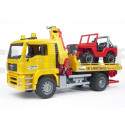 Abschleppwagen MAN TGA + Jeep BRUDER 02750 BRUDER