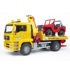 Abschleppwagen MAN TGA + Jeep BRUDER 02750 02750