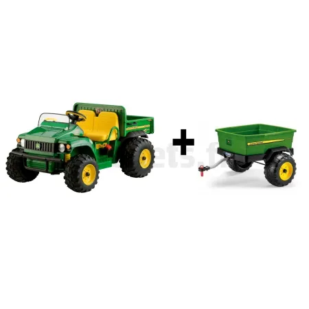 John Deere GATOR HPX 12V Peg-Pérego + Remolque