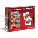 CLEMENTONI Cars 4-in-1-Rätsel + Memospiel mit 48 Karten CARS