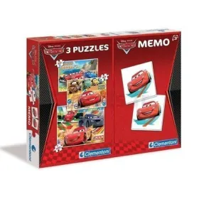 4 in 1 Cars puzzels + 48-kaarten memospel