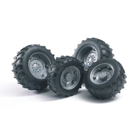 Roues jumelées pour tracteurs Bruder Serie 2000