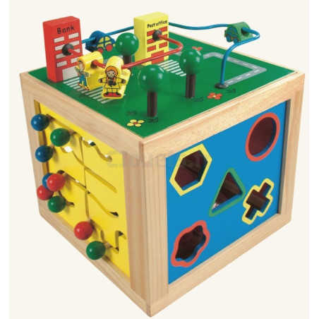 Active wooden cube Bino 84185