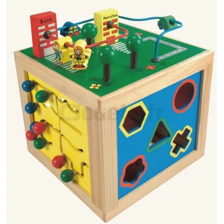 Bino houten actieve kubus 84185