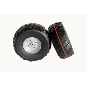 2 Voorwielen met rubberen banden voor Polaris 700 12 Volt Quad ...
