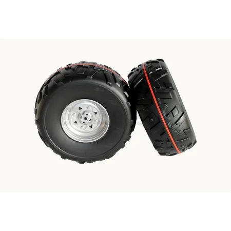 2 Roues avant avec bande caoutchouc pour Quad Polaris 700 12 Volts / 850 24 Volts PEG-PEREGO