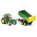 BRUDER Traktor John Deere 6920 s prívesom 02058