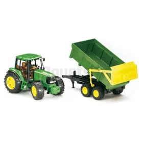 John Deere 6920 tractor con remolque BRUDER 02058