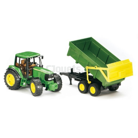 Tracteur John Deere 6920 avec remorque BRUDER 02058