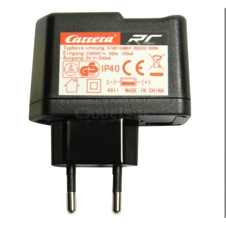 Carrera 5V 500 mA power adapter for 501004, 501005, 500001, 500002 helicopters 370410093