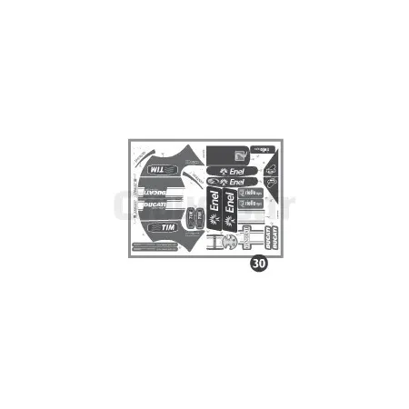 Zelfklevende decors Ducati desmosedici 6V
