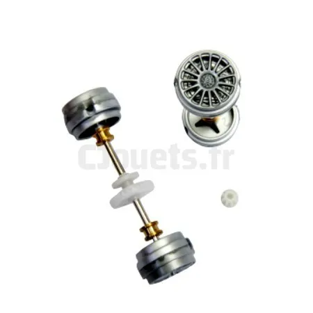 Axes + jantes Carrera Digital 132 pour 27237, 27238, 27239, 27292, 27357, 27358, 30434, 30435, 30469, 30531, 30559, 30560 CAR...