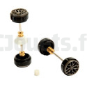 Carrera Digital 132 axles + rims for 30630, 30631, 27421, 27422 CARRERA 132