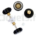 Carrera Digital 132 axles + rims for 27349, 27350, 27362, 30547, 30548, 27402 CARRERA 132