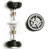 Carrera Digital 132 axles + rims for 27342, 27343, 27362, 30539, 30540, 30565, 30566 20089646