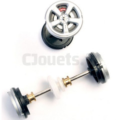 Carrera Digital 132 axles + rims for 27251, 27331, 30440, 30527 20089531