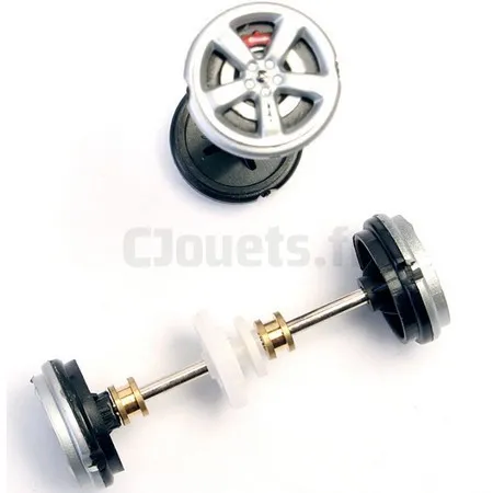 Axes + jantes Carrera Digital 132 pour 27251, 27331, 30440, 30527 CARRERA 132