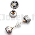 Carrera Digital 132 axles + rims for 27242, 27243, 27287, 30437, 30466, 30467 CARRERA 132