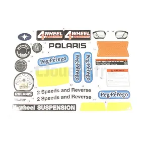 Décors adhésifs Quad Polaris 700 12V Peg-Pérego PEG-PEREGO