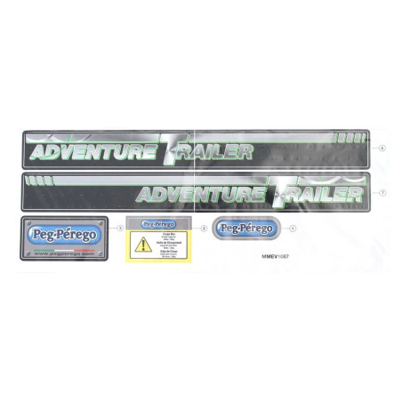 Adhesive decorations for Peg-Pérego trailer IGTR0937