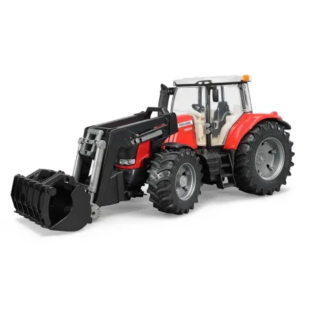 Massey Ferguson 7600 trekker met Bruder voorlader 03047
