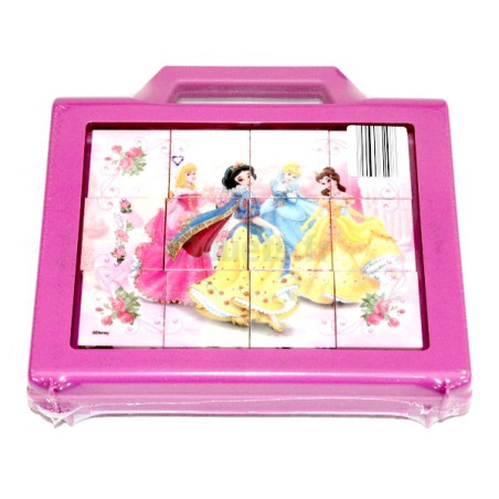 Puzzle à cubes 6 motifs Disney Princesses