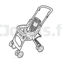 Aria 2009 stroller without Peg-Pérego cover PEG-PEREGO Puériculture