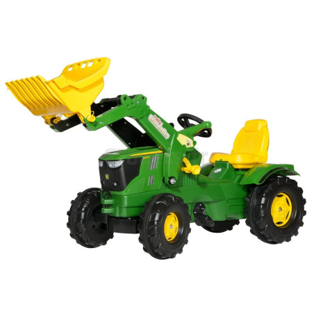 Rollyfarmtrac John Deere 6210 R Trettraktor + Frontschaufel Rolly Toys 611096