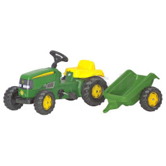 RollyKid Pedal Tractor + Rolly Toys Trailer 012190 012190