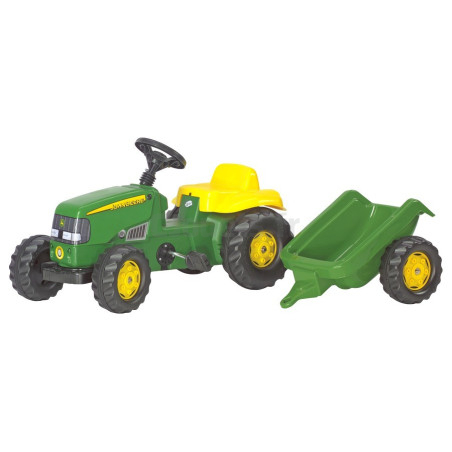 RollyKid Pedal Tractor + Rolly Toys Trailer 012190