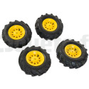 4 Räder weiche Reifen für Rolly Toys Traktoren 409303 ROLLY-TOYS