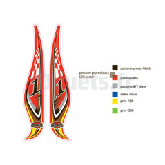 Autocollant siège Racing Berg 50.92.02.67 50.92.02.67