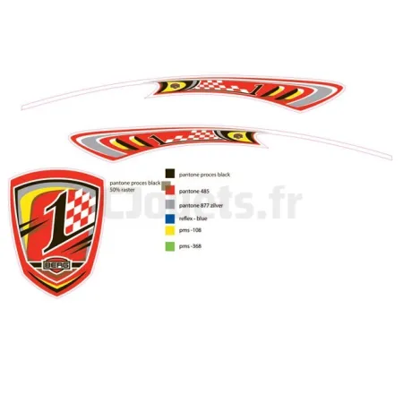 Berg Racing spoiler sticker 50.92.47.76