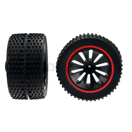2 Ruedas traseras para Challenger Carrera rojo 162056
