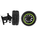 2 Front wheels for Green Lizzard Carrera 202008 CARRERA R/C