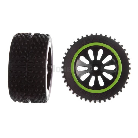 2 Rear Wheels for Green Lizzard Carrera 202008