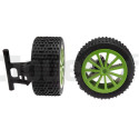 2 Front Wheels for Green Dasher Carrera 160111 CARRERA R/C