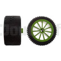 2 Rear Wheels for Green Dasher Carrera 160111 CARRERA R/C