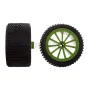 2 Achterwielen voor groene Dasher Carrera 160111