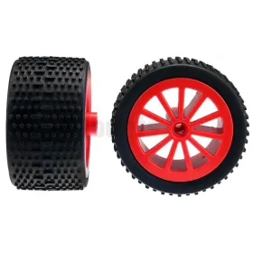 2 Roues Arrière pour Fire Wheeler Carrera 160110 CARRERA R/C