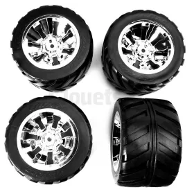 4 Roues pour Racing Machine Carrera 120007/120008/120009 CARRERA R/C