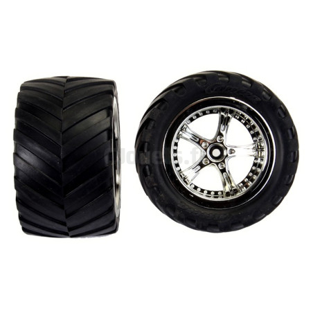 2 Rear Wheels for Fire Bear Carrera 180100