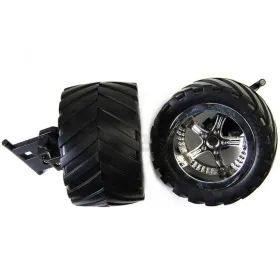 2 Ruedas delanteras para Carrera Agent Black Watergun 140001
